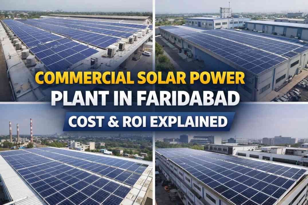 commercial solar power plant in Faridabad