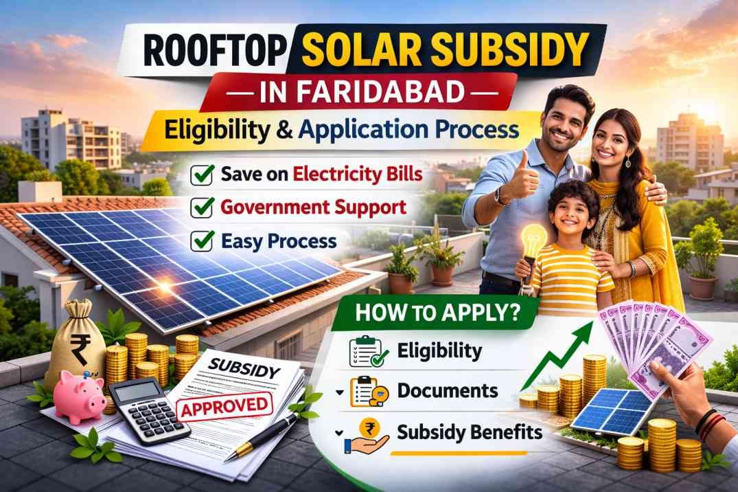 rooftop solar subsidy Faridabad
