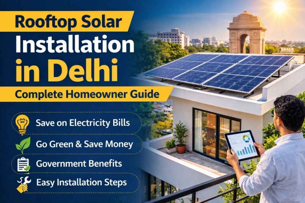 rooftop solar installation Delhi