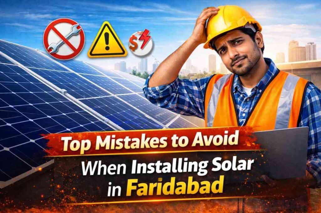 solar installation mistakes Faridabad