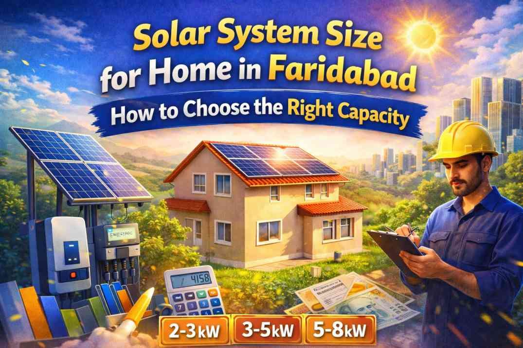 How to Choose the Right Solar Capacity for Your Home in Faridabad