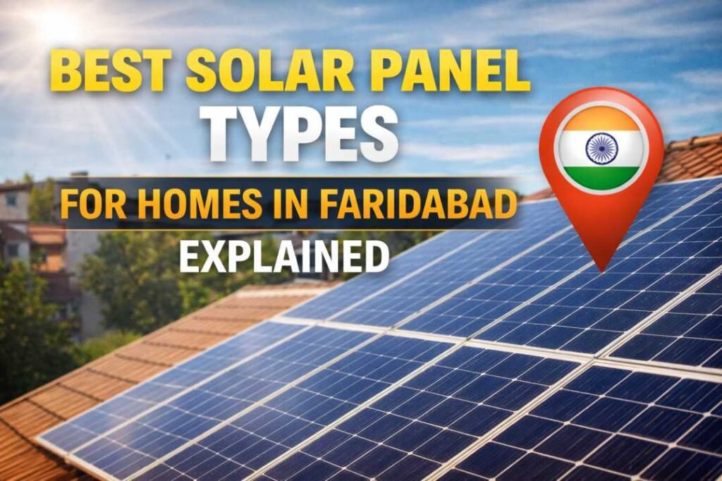 solar panel types in Faridabad